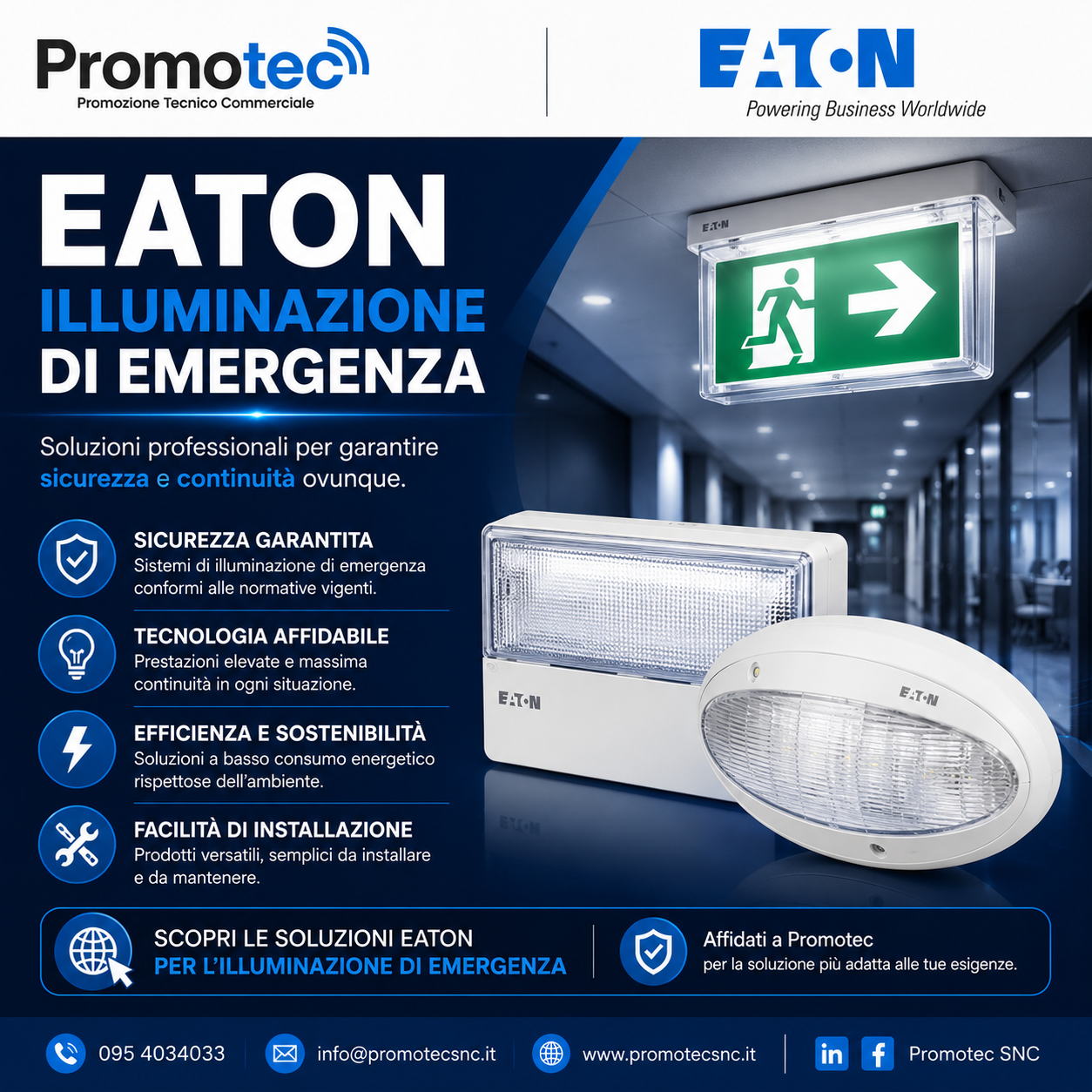 Eaton illuminazione di emergenza Promotec